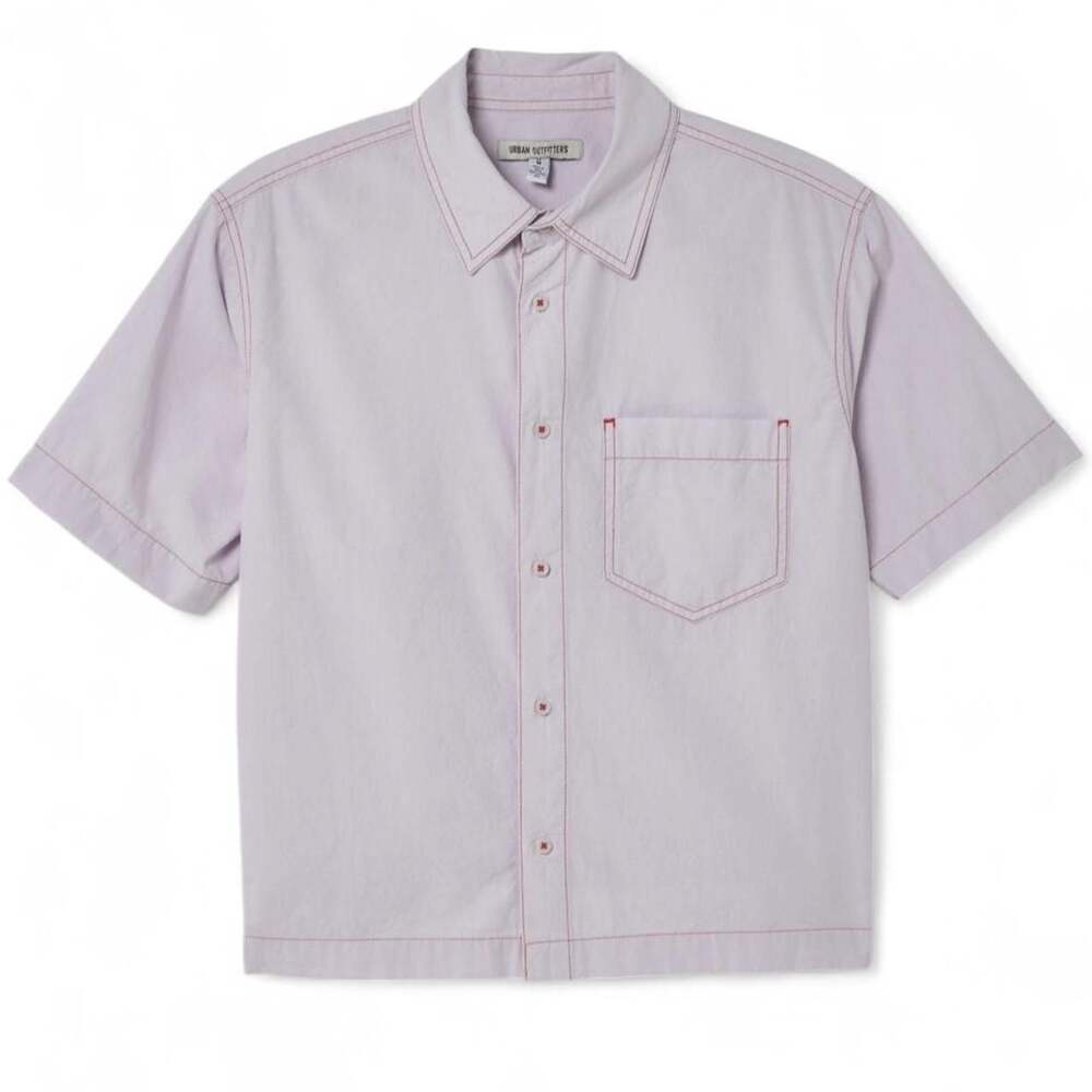 Urban Outfitters Cooper Cropped Button-Down Shirt